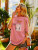 Fifth Avenue DIFT564 Figure Printed Oversized T-Shirt - Pink