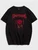 Fifth Avenue Floral Printed MIFT135 T-Shirt - Black