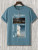 Fifth Avenue Scene Text Printed MIFT152 T-Shirt - DB