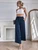 Fifth Avenue Women's Shirred Waist Button Detail Pants FAWLP48