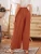 Fifth Avenue Women's Side Slit Wide Leg Detail Pants FAWLP59