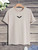 Fifth Avenue Mini Eagle Printed MIFT205 T-Shirt - Cream