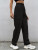 Fifth Avenue Women's Elastic Wide Leg Cargo Pocket Detail Pants FAWLP66