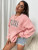 Fifth Avenue DIFT701 Texas Printed Sweatshirt - Pink