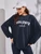 Fifth Avenue WTPS26 Print Oversized Detail Sweatshirt and Jogger Pants Set