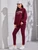 Fifth Avenue WTPS27 Print Oversized Detail Sweatshirt and Jogger Pants Set