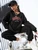 Fifth Avenue WTPS28 Print Oversized Detail Sweatshirt and Jogger Pants Set