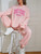 Fifth Avenue WTPS30 Print Oversized Detail Hoodie and Jogger Pants Set