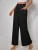 Fifth Avenue Women's Elastic Wide Leg Pocket Detail Pants FAWLP74