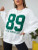 Fifth Avenue DIFT707 89 Los Angeles Printed Sweatshirt - White