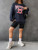 Fifth Avenue DIFT708 Detroit Printed Sweatshirt - Navy Blue