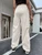 Fifth Avenue Women's Elastic Wide Leg Pocket Detail Pants FAWLP76