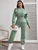 Fifth Avenue WTPS33 Elastic Waist Detail Sweatshirt and Jogger Pants Set