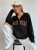 Fifth Avenue DIFT738 Boston Print Zip Hoodie - Black