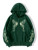 Fifth Avenue DIFT740 Butterlfy Print Zip Hoodie - Green