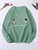 Fifth Avenue DIFT753 Space North Star Printed Sweatshirt - Mint Green