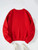 Fifth Avenue DIFT764 Shhh No One Cares Printed Sweatshirt - Red