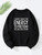 Fifth Avenue DIFT765 Energy Like Printed Sweatshirt - Black