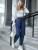 Fifth Avenue Women's Elastic Waist Cargo Pocket Detail Pants FAWLP77
