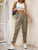 Fifth Avenue Women's Elastic Waist Tie Ankle Detail Pants FAWLP83