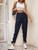 Fifth Avenue Women's Elastic Waist Tie Ankle Detail Pants FAWLP84