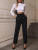Fifth Avenue Women's Elastic Waist Tie Waist Detail Pants FAWLP86