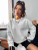 Fifth Avenue DIFT772 Everything Will Be Ok Printed Sweatshirt - White