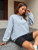 Fifth Avenue DIFT772 Everything Will Be Ok Printed Sweatshirt - Grey
