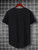 Fifth Avenue Floral Text Printed MIFT362 AOKI Dip Hem T-Shirt - Black