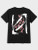 Fifth Avenue Floral Front Back Printed MIFT369 T-Shirt - Black