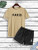 Mens Summer Printed Co Ord Set by Fifth Avenue MSFACSS31 - Cream Black