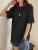 Fifth Avenue DIFT810 Duck Printed Oversized T-Shirt - Black