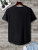 Fifth Avenue Bear Printed MIFT403 AOKI Dip Hem T-Shirt - Black