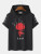 Fifth Avenue Sunset Print MIFT404 Hooded ROKA T-Shirt - Black
