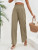 Fifth Avenue Women's Elastic Paperbag Waist Pocket Detail Pants FAWLP104