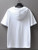 Fifth Avenue Smile Print MIFT410 Hooded ROKA T-Shirt - White