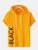 Fifth Avenue Text Print MIFT421 Hooded ROKA T-Shirt - Yellow