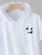 Fifth Avenue Smile Print MIFT430 Hooded ROKA T-Shirt - White