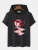 Fifth Avenue Floral Text Print MIFT452 Hooded ROKA T-Shirt - Black
