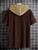 Fifth Avenue RINKY Color Block Printed Hooded T-Shirt