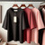 Fifth Avenue Pack of 3 Womens Plain Drop Shoulder Oversized Maroon Pink Black T-Shirts FAWNDSO3