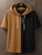 Fifth Avenue GOMPY Color Block Hooded T-Shirt - Black Brown