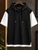 Fifth Avenue GOKOG Color Block Hooded T-Shirt