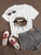 Womens Premium Cotton Printed T-Shirt - APRIN76 - White