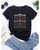 Womens Premium Cotton Printed T-Shirt - APRIN79 - Black