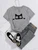 Womens Premium Cotton Printed T-Shirt - APRIN153 - Grey