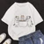 Womens Premium Cotton Printed T-Shirt - APRIN196 - White