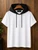 Fifth Avenue Hooded ROKA T-Shirt - White Black