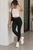 Fifth Avenue Womens Basic Cotton Leggings - Black
