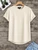 Fifth Avenue Plain AOKI Dip Hem T-Shirt - Cream